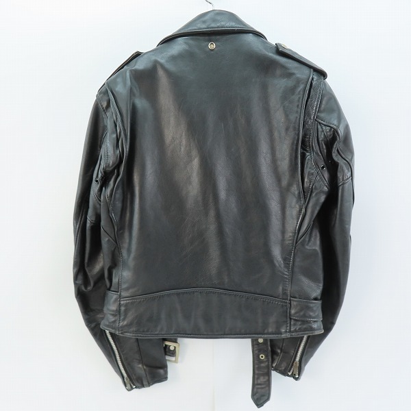 実際に弊社で買取させて頂いたPERFECTO by Schott/パーフェクト バイ ショット ダブルライダースジャケット ブラック 38の画像 1枚目