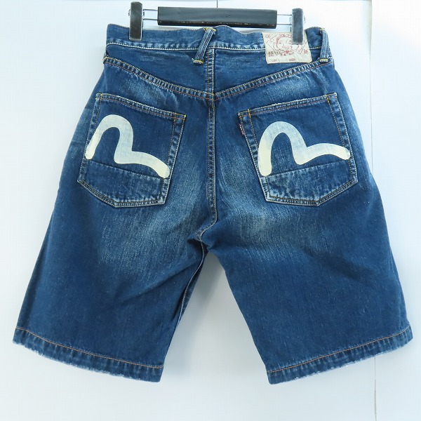 実際に弊社で買取させて頂いたEVISU/エヴィス カモメ/かもめ プリント LOT.2001 ハーフパンツ 32の画像 1枚目