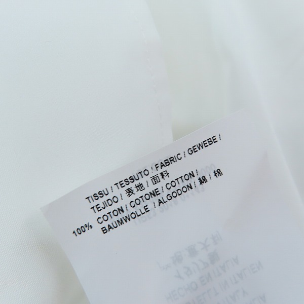 実際に弊社で買取させて頂いた(1)【未使用/JPタグ】SAINT LAURENT/サンローラン 19SS プレーン 長袖シャツ 536096 Y216W/36の画像 4枚目