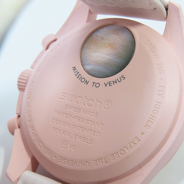 実際に弊社で買取させて頂いたSwatch×OMEGA/スウォッチ×オメガ スピードマスター  MISSION TO VENUS/ ミッショントゥヴィーナス  SO33P100【動作未確認】の画像 3枚目