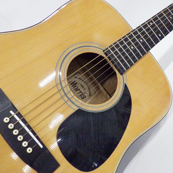 実際に弊社で買取させて頂いた★Morris/モーリス W15 アコースティックギター/アコギ ソフトケース付の画像 5枚目