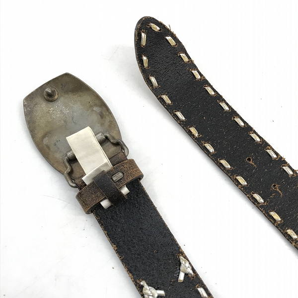 実際に弊社で買取させて頂いた【JPタグ】DIESEL/ディーゼル エンジェルバックル レザーベルト 38の画像 2枚目