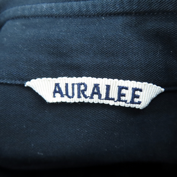 実際に弊社で買取させて頂いたAURALEE/オーラリー HARD TWIST COTTON SILK VIYELLA SHIRT コットン/シルク 長袖シャツ A24SS02KV/5の画像 2枚目