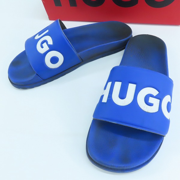 実際に弊社で買取させて頂いたHUGO BOSS/ヒューゴボス ショートパンツ/半袖 ロゴ Tシャツ/サンダル/キャップ 4点セットの画像 4枚目