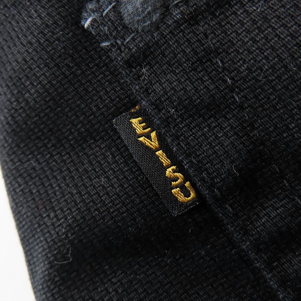 実際に弊社で買取させて頂いたEVISU/エヴィス Lot7500 ハーフパンツ ブラック/36の画像 4枚目