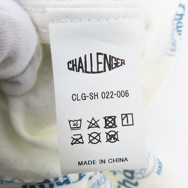 実際に弊社で買取させて頂いたCHALLENGER/チャレンジャー ロゴ総柄 長袖シャツ CLG-SH 022-006/Mの画像 3枚目