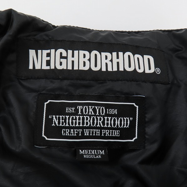 実際に弊社で買取させて頂いたNEIGHBORHOOD/ネイバーフッド CHECKER/E-JKT キルティングダウンジャケット 182TSNH-JKM09/Mの画像 2枚目