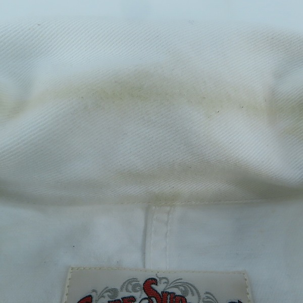 実際に弊社で買取させて頂いたCALEE/キャリー デニムジャケット ホワイト/Mの画像 5枚目