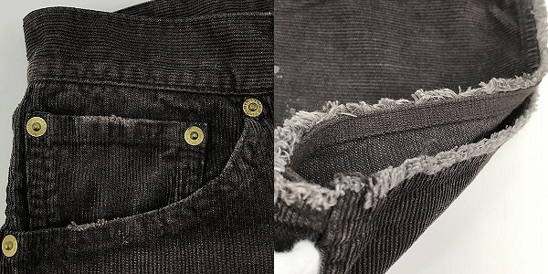 実際に弊社で買取させて頂いたVISVIM/ビスビム 17SS FLUXUS 03 CUT-OFFS SLUB (CORDS) コーデュロイ ハーフパンツ 0117105008014 2の画像 9枚目