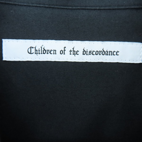 実際に弊社で買取させて頂いたChildren of the discordance/チルドレンオブザディスコーダンス ペイズリー 半袖シャツ ブラック COTDSH-138/2の画像 2枚目