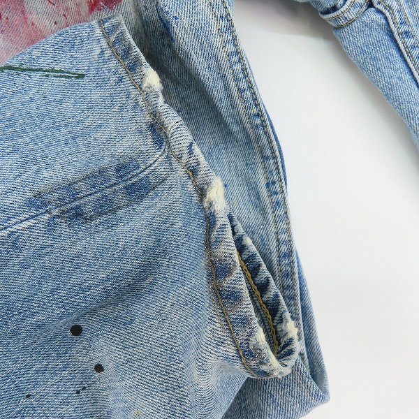 実際に弊社で買取させて頂いたNUMBERNINE/ナンバーナイン 2006SS/ガンズ期 ペンキ加工 デニムパンツ ジーンズ 2の画像 7枚目