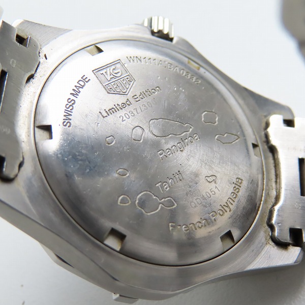 実際に弊社で買取させて頂いたTAG HEUER/タグホイヤー エクスクルーシブランギロア タヒチ WN111A BA0332【動作未確認】の画像 4枚目