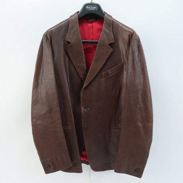 実際に弊社で買取させて頂いたPaul Smith collection /ポールスミス コレクション 羊革/ラムレザー テーラードジャケット/LX