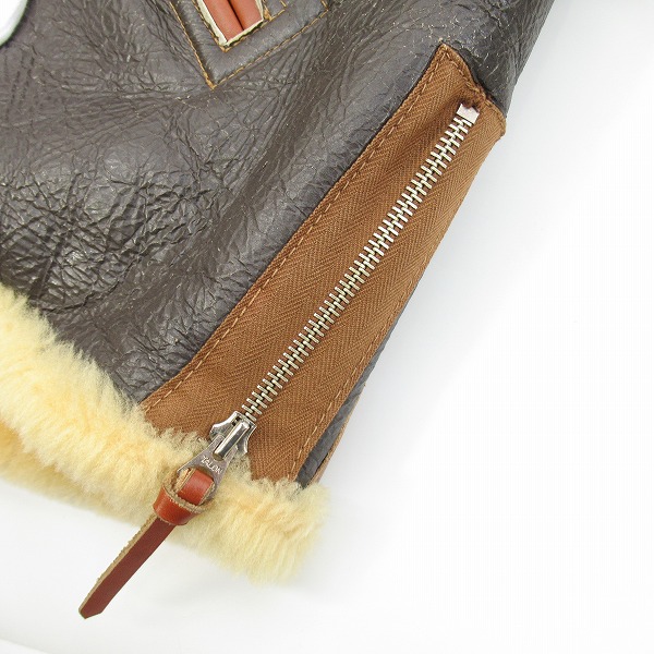 実際に弊社で買取させて頂いたBUZZ RICKSON'S/バズリクソンズ B-6 フライト/ムートンジャケット/40Rの画像 5枚目