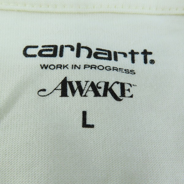 実際に弊社で買取させて頂いたCarhartt WIP×Awake NY/カーハート×アウェイク ニューヨーク ポケットTシャツ/Lの画像 2枚目