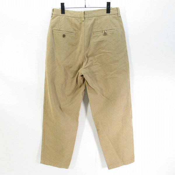 実際に弊社で買取させて頂いたdoublet/ダブレット 21SS SILK CHINO WIDE TAPERED TROUSERS/シルク チノワイド テーパード トラウザー パンツ 21SS10PT145/Lの画像 1枚目