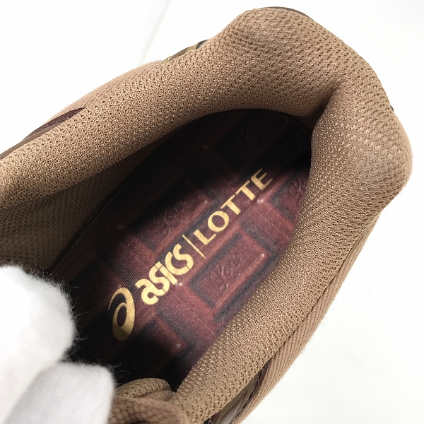 実際に弊社で買取させて頂いたAsics x Lotte/アシックス×ロッテ  スポーツスタイル ゲル 1130 "ロッテ" ブラウン/チョコレートブラウン 1203A649/27.5の画像 4枚目
