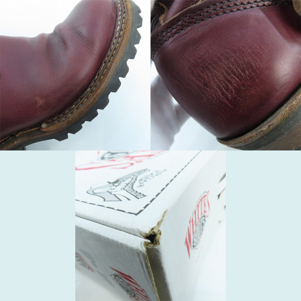 実際に弊社で買取させて頂いたWHITE'S BOOTS/ホワイツブーツ エンジニアブーツ BURGANDY MB9165-V 7Eの画像 6枚目