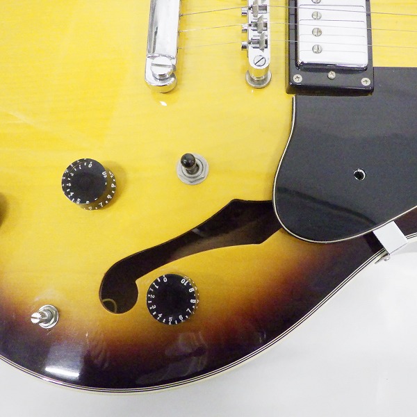 実際に弊社で買取させて頂いた★Tony Smith/トニースミス SA-380/VS ES-335タイプ セミアコ エレキギター ハードケース付の画像 6枚目