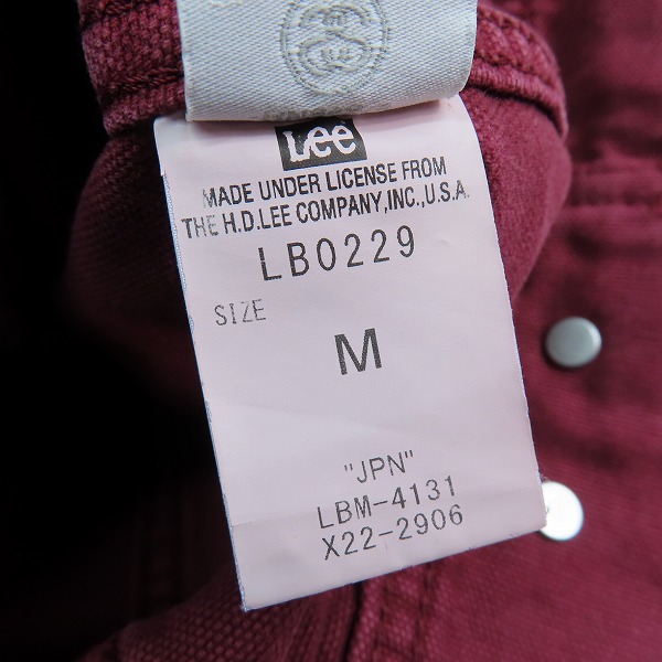 実際に弊社で買取させて頂いたLee×STUSSY/リー×ステューシー Gジャン/トラッカージャケット LB0229/Mの画像 3枚目