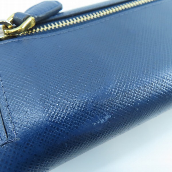 実際に弊社で買取させて頂いたPRADA/プラダ サフィアーノ チェーン付き ミニウォレット 財布 1MC015の画像 7枚目