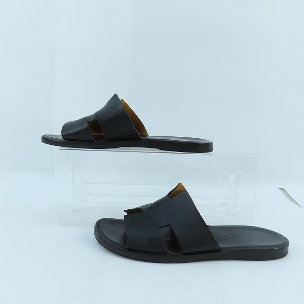 実際に弊社で買取させて頂いたHERMES/エルメス Izmir/イズミール レザー サンダル 41141ZH/40の画像 3枚目