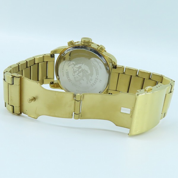 実際に弊社で買取させて頂いたDIESEL/ディーゼル クォーツ 腕時計クロノグラフ DZ-5302 【動作未確認】 の画像 3枚目