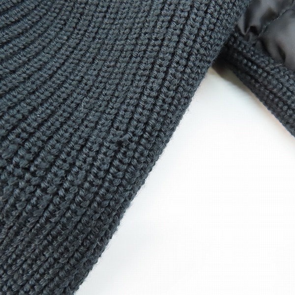 実際に弊社で買取させて頂いた【JPタグ】MONCLER/モンクレール CARDIGAN TRICOT/ニット 切替ナイロン ダウンジャケット  J20919B50800/Sの画像 7枚目