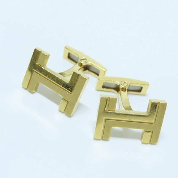 実際に弊社で買取させて頂いたHERMES/エルメス Hモチーフ カフリンクス/カフス 