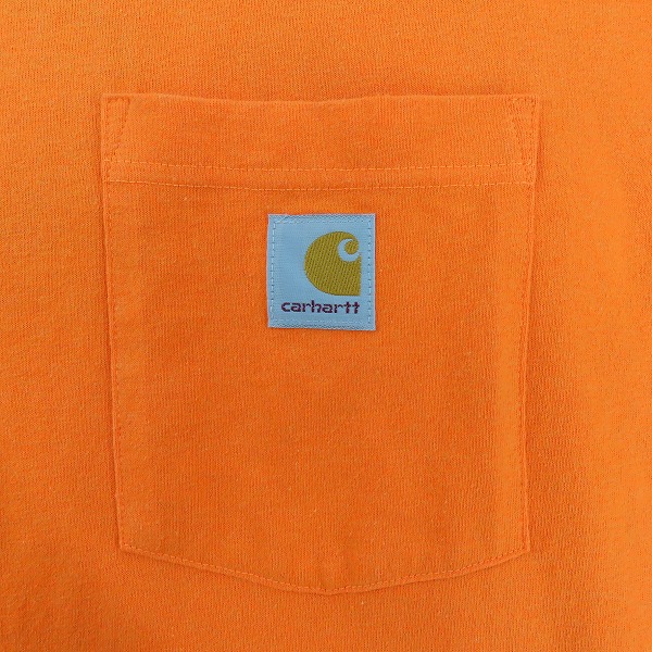 実際に弊社で買取させて頂いたCarhartt/カーハート WORKWEAR S/S POCKET T-SHIRT/Tシャツ K87 BOG/Lの画像 4枚目