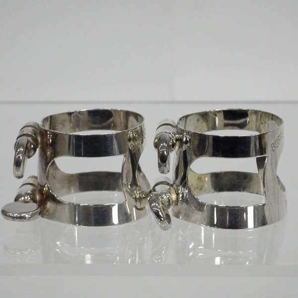 実際に弊社で買取させて頂いたBuffet Crampon/ビュッフェ・クランポン クラリネット用 リガチャー シルバー  2個セットの画像 5枚目