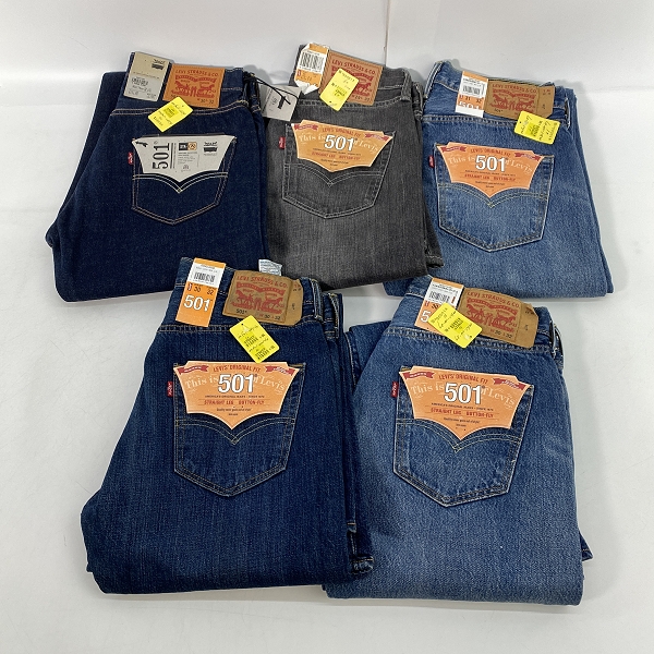 実際に弊社で買取させて頂いた【おまとめ/未使用】LEVIS/リーバイス 501 デニムパンツ