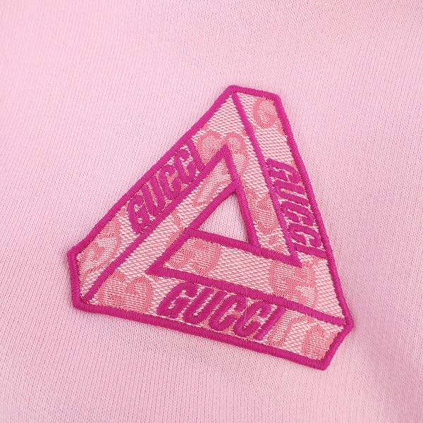 実際に弊社で買取させて頂いた【JPタグ】GUCCI × PALACE/グッチ×パレス Vault限定 22AW TRI-FERG GG PATCHED HOODIE 720348 XJE1A/XSの画像 6枚目