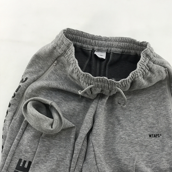 実際に弊社で買取させて頂いたWTAPS/ダブルタップス 19AW DEALER TROUSERS スウェットパンツ/1の画像 4枚目