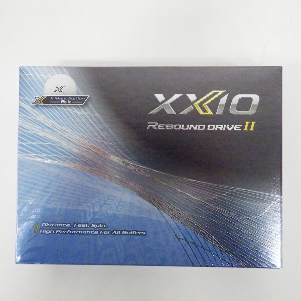 実際に弊社で買取させて頂いた【未使用】DUNLOP/ダンロップ XXIO/ゼクシオ REBOUND DRIVE Ⅱ X Mark Edition White ゴルフボール ホワイト 1ダースの画像 2枚目