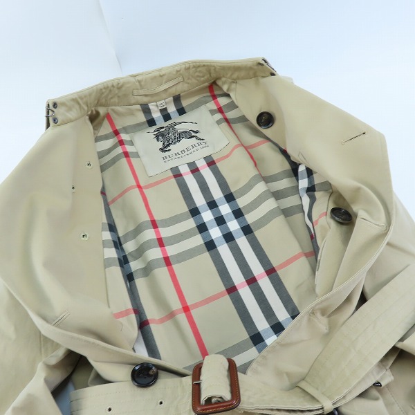 実際に弊社で買取させて頂いたBURBERRY PRORSUM/バーバリープローサム トレンチコート ノバチェック 3761564/61E/46R の画像 9枚目