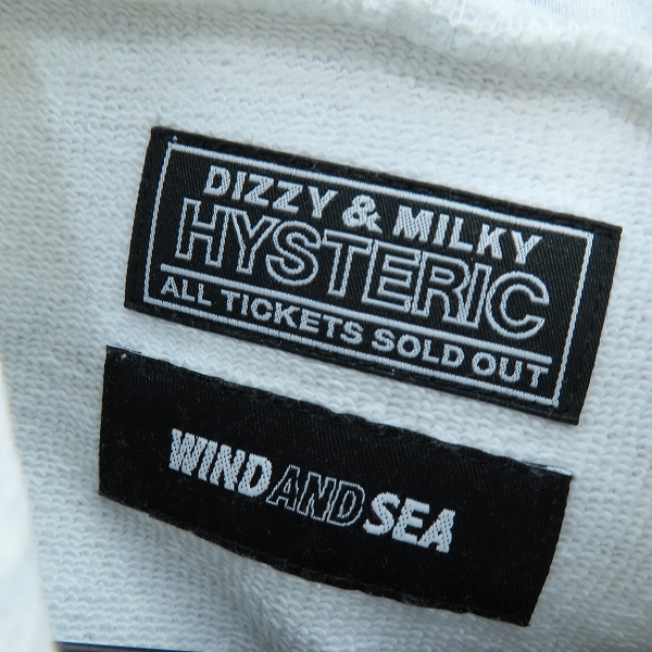 実際に弊社で買取させて頂いたHYSTERIC GLAMOUR×WIND AND SEA/ヒステリックグラマー×ウィンダンシー ヒスガール プリント パーカー /Lの画像 2枚目