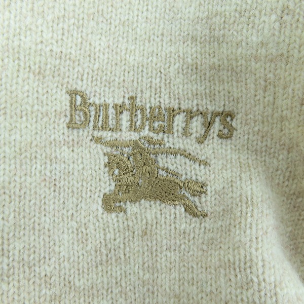実際に弊社で買取させて頂いたBurberrys/バーバリー スコットランド製 ウール Vネック ニット/セーター 40の画像 5枚目
