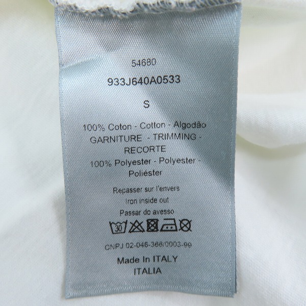 実際に弊社で買取させて頂いた【JPタグ】Dior HOMME × 空山基/ディオールオム 19AW SORAYAMA LOGO T-SHIRT/半袖Tシャツ 933J640A0533/Sの画像 3枚目