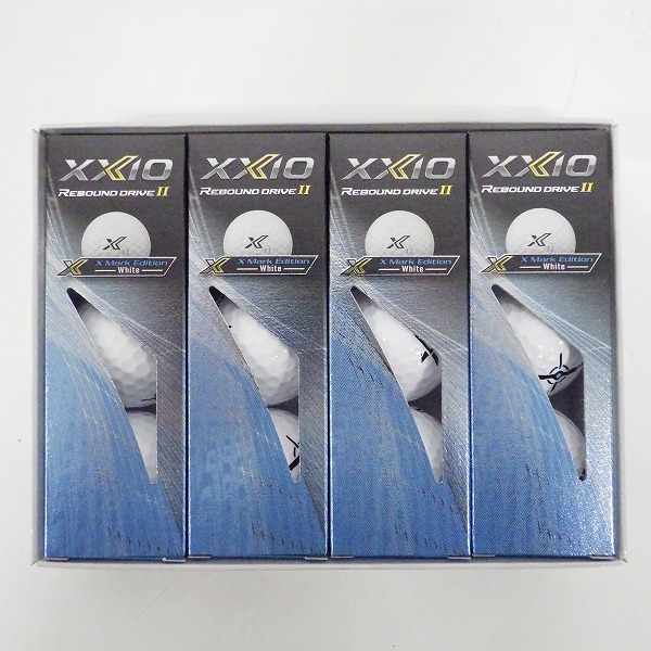 実際に弊社で買取させて頂いた【未使用】DUNLOP/ダンロップ XXIO/ゼクシオ REBOUND DRIVE Ⅱ X Mark Edition White ゴルフボール ホワイト 1ダース