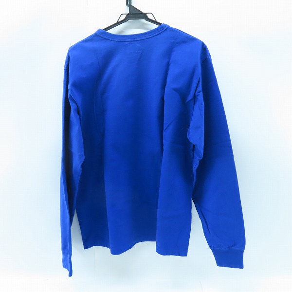 実際に弊社で買取させて頂いたCALEE/キャリー ロゴプリント ロンＴ/長袖カットソー ブルー /Lの画像 1枚目