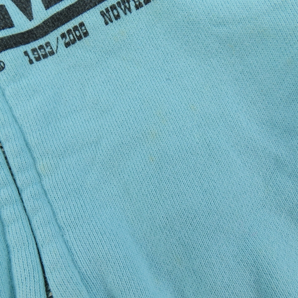 実際に弊社で買取させて頂いたA BATHING APE/アベイシングエイプ  マイロ ジップアップ パーカー ライトブルー/Lの画像 5枚目