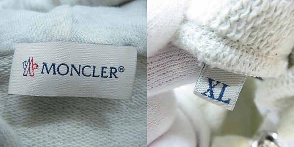 実際に弊社で買取させて頂いた【JPタグ】MONCLER/モンクレール 22SS MAGLIA CON CAPPUCCIO トリコロール ジップアップパーカー G10918G7C210 809LA/XLの画像 2枚目