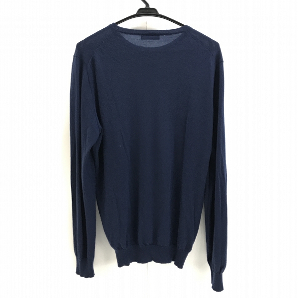 実際に弊社で買取させて頂いたPRADA /プラダ カシミヤ セーター ブルー/54の画像 1枚目
