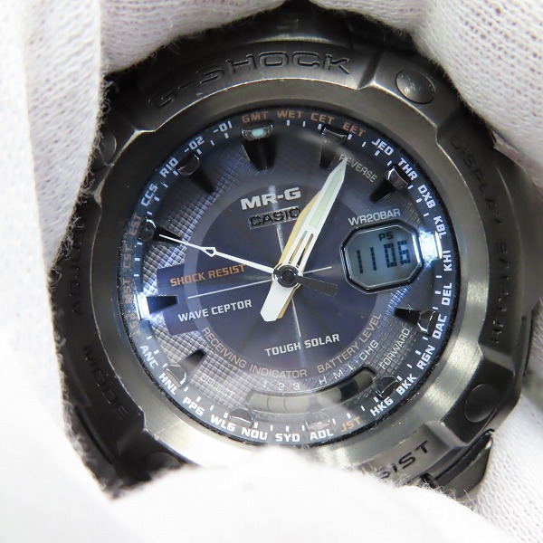 実際に弊社で買取させて頂いたG-SHOCK/Gショック MR-G 電波/ソーラー メタルバンド/MRG-3000DJ-1AJFの画像 5枚目