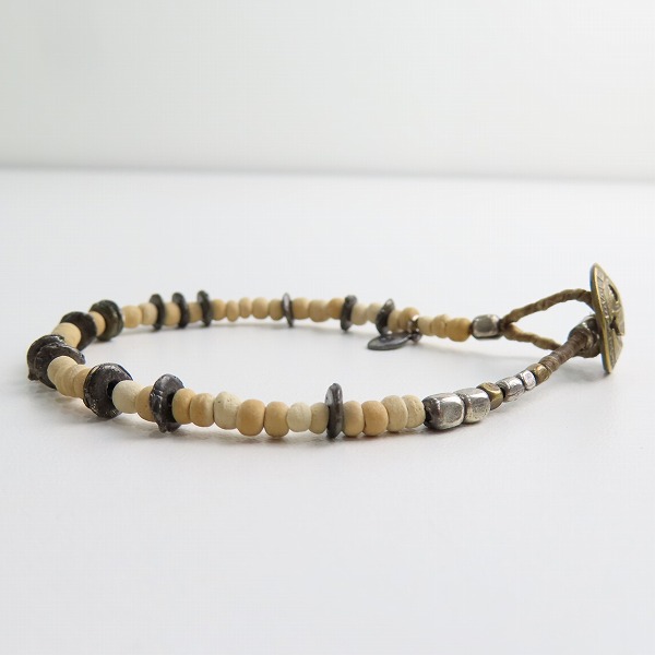 実際に弊社で買取させて頂いた(2)AMP JAPAN/アンプジャパン Coconut Beads Bracelet/ココナッツ ビーズ ブレスレットの画像 4枚目