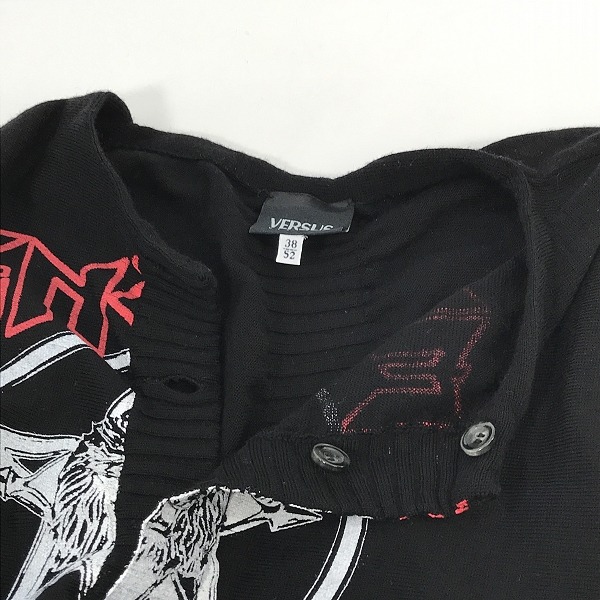 実際に弊社で買取させて頂いたVERSUS VERSACE/ヴェルサスヴェルサーチ ENEMY WITHIN ニットカットソー /38の画像 5枚目