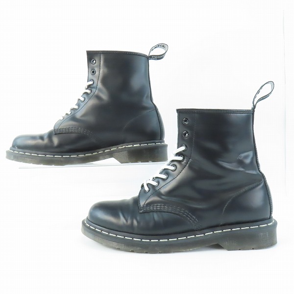 実際に弊社で買取させて頂いたDr.Martens/ドクターマーチン 8EYE 8ホール ブーツ ホワイトステッチ 1460 WS UK10の画像 3枚目