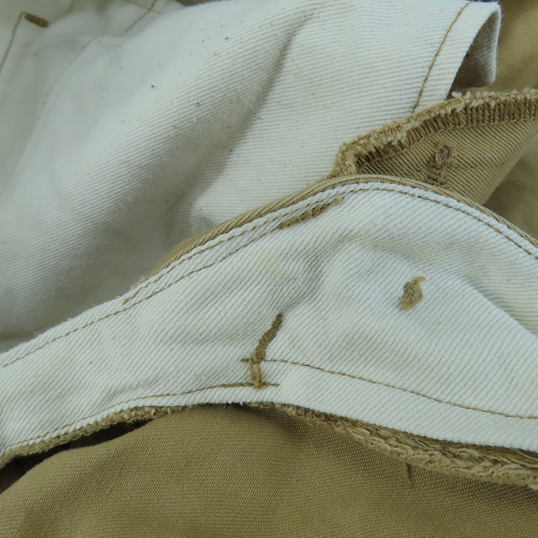 実際に弊社で買取させて頂いたBUZZ RICKSON'S/バズリクソンズ 1945 MODEL EARLY MILITARY CHINOS チノパン M43035A/W30L33の画像 6枚目