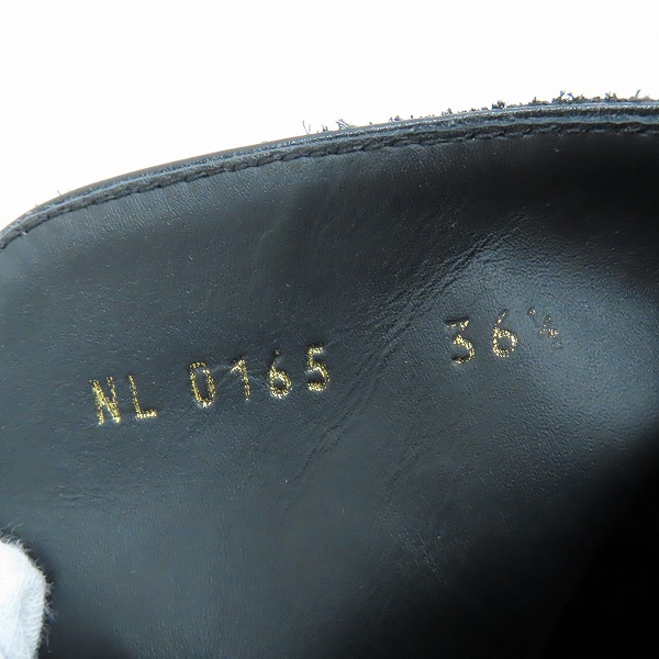 実際に弊社で買取させて頂いたLouis Vuitton/ルイヴィトン スウェードレザー ヒールブーツ/ショートブーツ NL 0165 /36.5の画像 6枚目